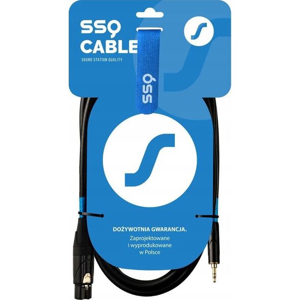 Kabel SSQ SSQ XLRMi3 - XLR żeński / Jack stereo 3.5