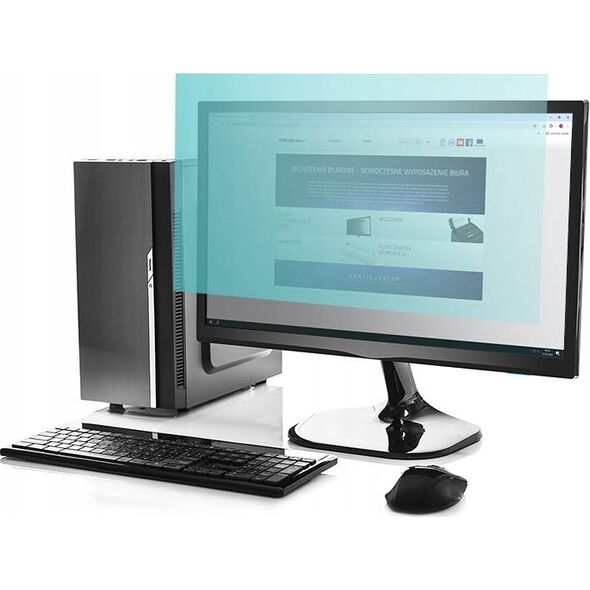 Filtr Qoltec Filtr światła niebieskiego Qoltec 21.5" | 16:9 | Ochrona wzroku | Anti Glare | Matowy | na monitor