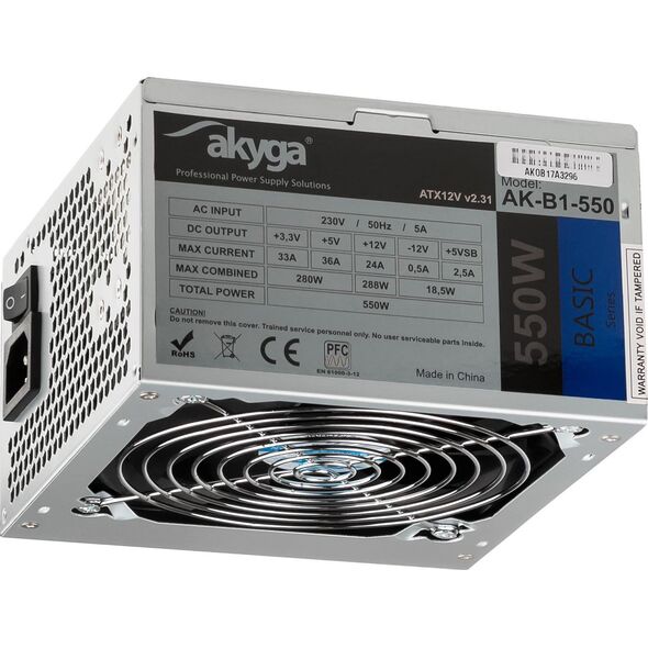 Zasilacz Akyga Basic 550W (AK-B1-550)