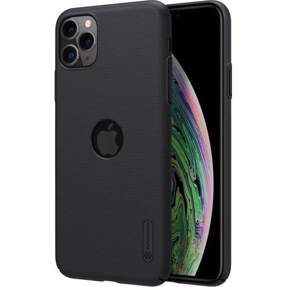 Nillkin Nillkin Super Frosted Shield - Etui Apple iPhone 11 Pro Max z wycięciem na logo (Black)