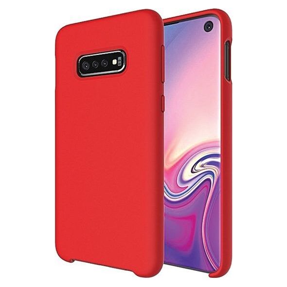 Etui Silicone Samsung S10 Plus G975 czerwony/red