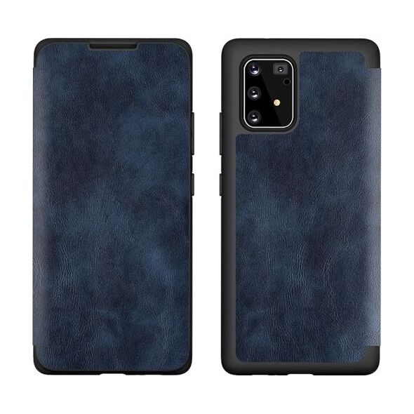 Etui Leather Book iPhone 12 6,1" Max/Pro niebieski/blue