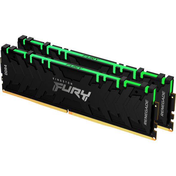 Pamięć Kingston Fury Renegade RGB, DDR4, 16 GB, 3200MHz, CL16 (KF432C16RBAK2/16)