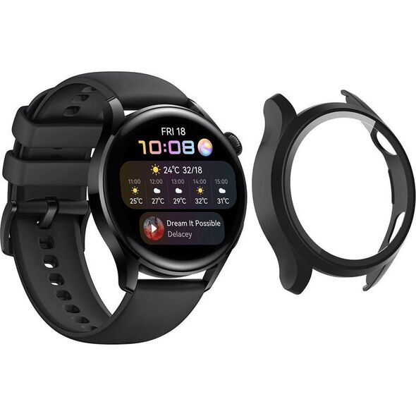 Strado Etui obudowa 2w1 ze szkłem do Huawei Watch GT 2 PRO (Czarne) uniwersalny