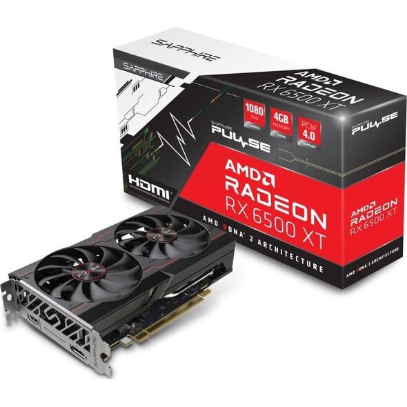 Karta graficzna Sapphire Radeon RX 6500 XT Pulse 4GB GDDR6 (11314-01-20G)