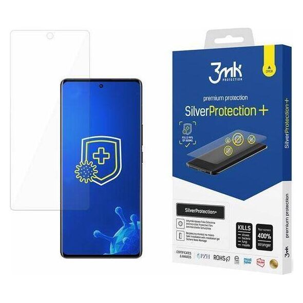 3MK 3MK Silver Protect+ Vivo X70 Pro+ Folia Antymikrobowa montowana na mokro