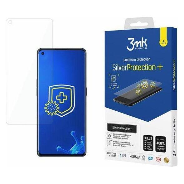 3MK 3MK Silver Protect+ Oppo Reno 6 Pro 5G PEPM00 Folia Antymikrobowa montowana na mokro