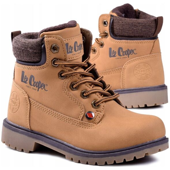 Lee Cooper Buty trekkingowe dziecięce LCJ-22-01-1490K CAMEL r. 29