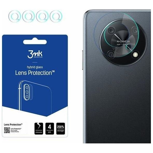 3MK Szkło hybrydowe na obiektyw aparatu 3MK Lens Protection Huawei Nova Y90 [4 PACK]