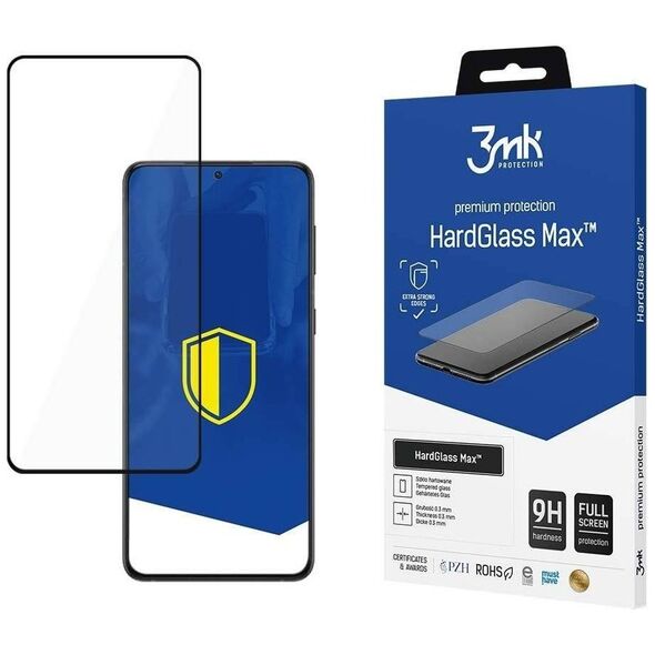 3MK Szkło hartowane 3MK HardGlass Max Samsung Galaxy S23+ Plus czarne