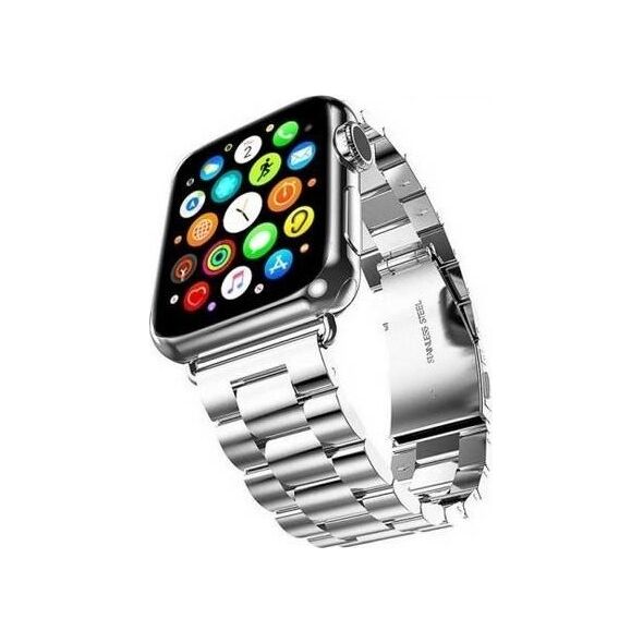 Mercury Mercury pasek Metal Apple Watch 42/44/45 mm srebrny/silver