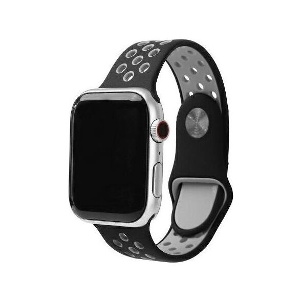 Beline Beline pasek Apple Watch Sport Silicone 42/44/45/49mm czarno-szary black/gray