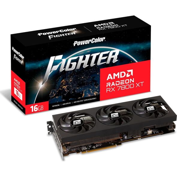 Karta graficzna Power Color Fighter Radeon RX 7800 XT 16GB GDDR6 (RX 7800 XT 16G-F/OC)