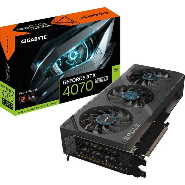 Karta graficzna Gigabyte GeForce RTX 4070 SUPER Eagle OC 12GB GDDR6X (GV-N407SEAGLE OC-12GD)