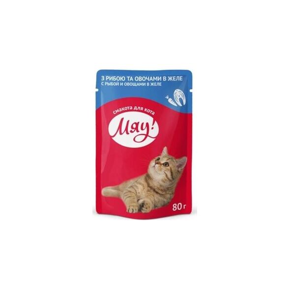 Miau! MIAU sasz. 80g RYBA WARZYWA galaretka