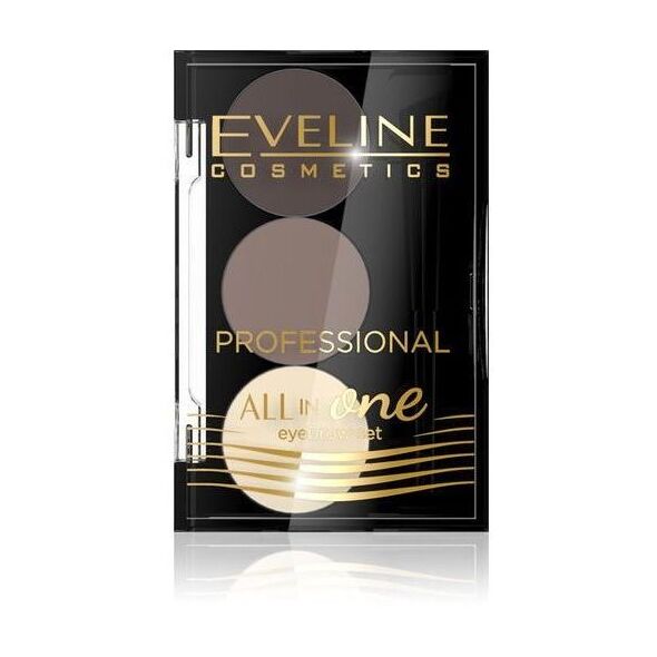 Eveline Cienie do brwi All in One Eyebrow Set nr 02