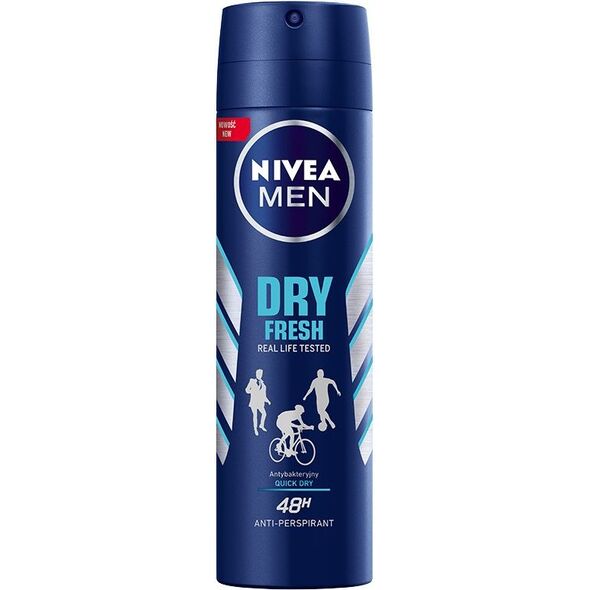 Nivea Nivea Dezodorant DRY FRESH spray męski 150ml - 0185996