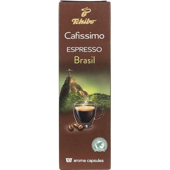 Tchibo Cafissimo Kawa palona mielona w kapsułkach Espresso Brasil 10 kapsułek