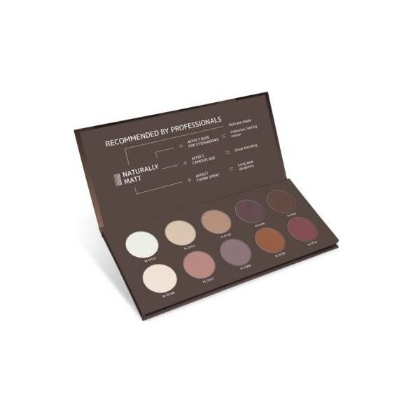 Affect Cienie do powiek Naturally Matt Pressed Eyeshadow Palette 10x2g