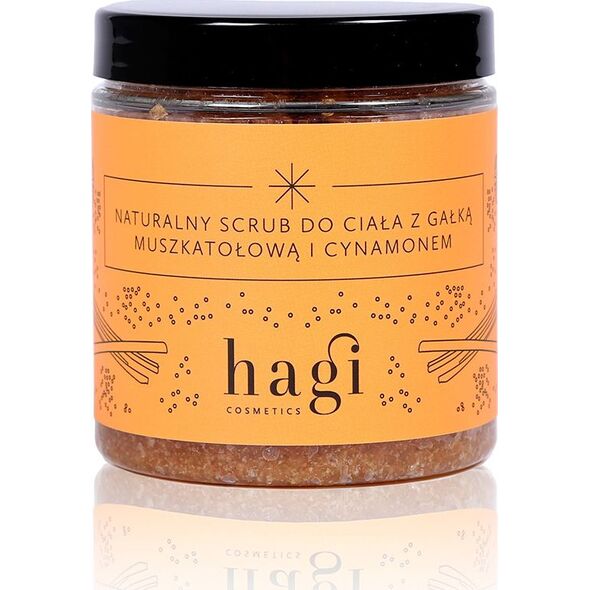 Hagi Hagi, Naturalny scrub do ciała z gałką muszkatołową i cynamonem, 280 g