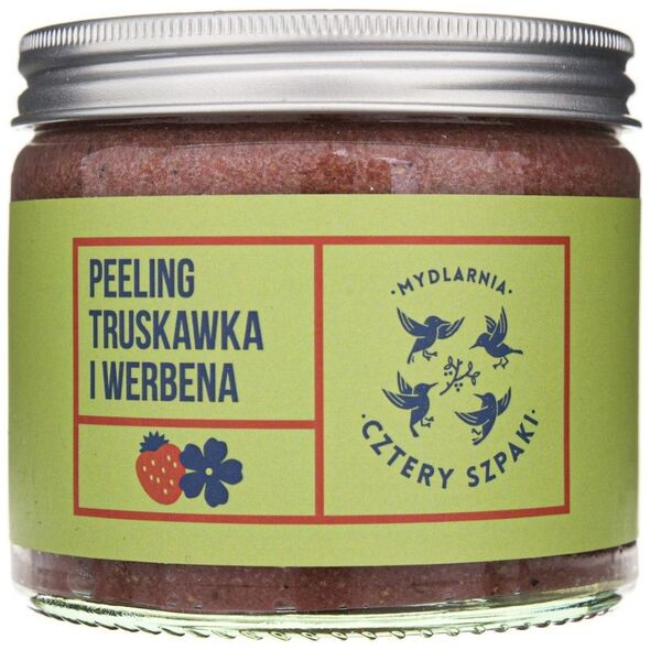 Mydlarnia Cztery Szpaki Peeling Truskawka i Werbena 250 ml