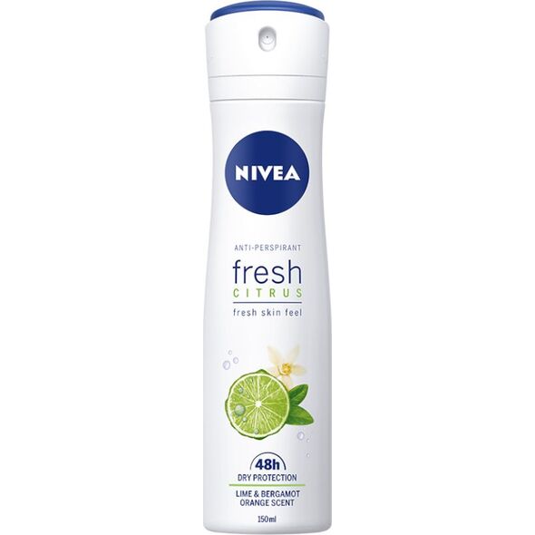 Nivea Nivea Dezodorant Fresh Citrus 48h spray damski 150ml