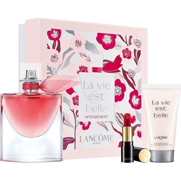 Lancome SET LANCOME La Vie Est Belle Intensement EDP spray 50ml + BODY MILK 50ml +Lipstick pomadka do ust Absolu Rouge Matte 378