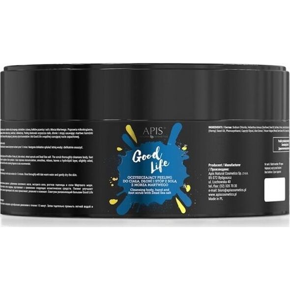 Apis APIS Good Life oczyszczający peeling do ciała dłoni i stóp 250g