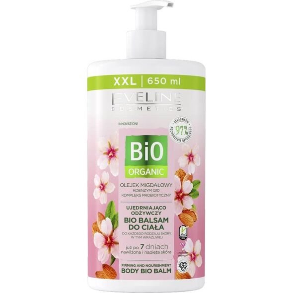 Eveline Eveline Cosmetics Bio Organic ujędrniająco-odżywczy bio balsam do ciała do każdego rodzaju skóry Olejek Migdałowy 650m