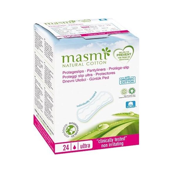 Masmi MASMI_Natural Cotton ultra cienkie wkładki higieniczne z bawełny organicznej Ultra 24szt