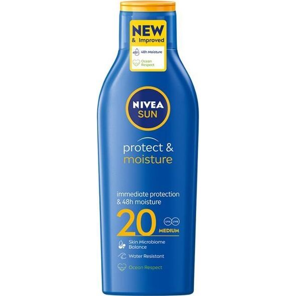 Nivea NIVEA_Sun Protect &amp| Moisture nawilżający balsam do opalania SPF20 200ml