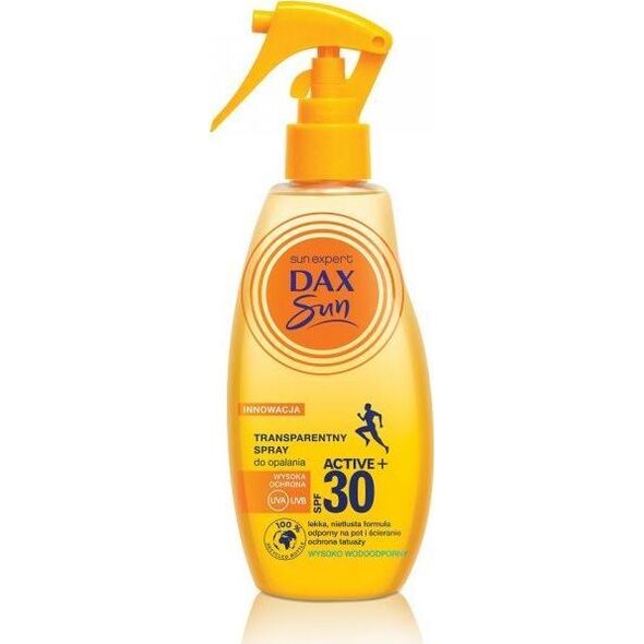 Dax Sun Dax Sun Sun transparentny do opalania Active+ SPF30 200ml