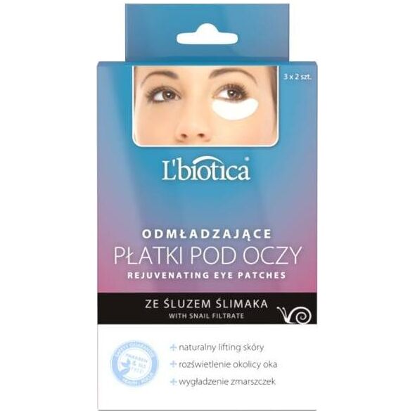 Lbiotica  L'BIOTICA Odmładzające Płatki pod oczy - ze Śluzem Ślimaka  1op.-3x2szt