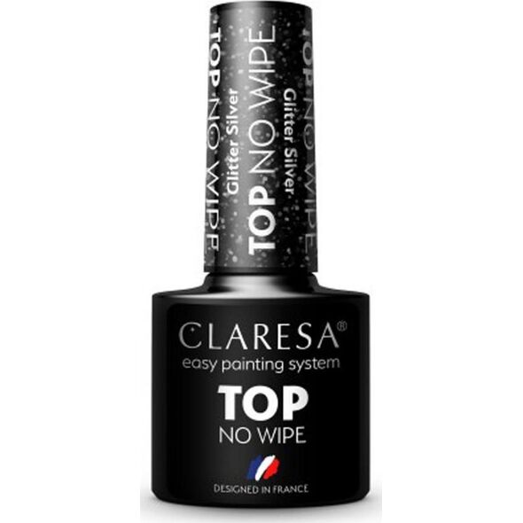 Claresa CLARESA Top No Wipe 5g Glitter Silver