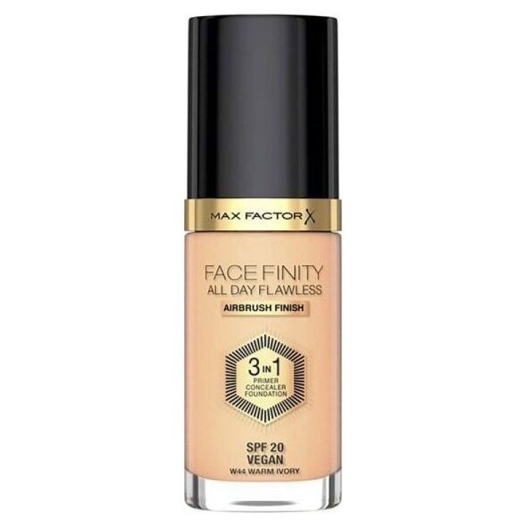 MAX FACTOR Kremowy podkład do makijażu Max Factor Facefinity 3 w 1 Spf 20 N 44-warm ivory 30 ml