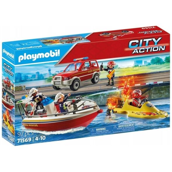 Playmobil Playmobil City Action 71569 Akcja straży pożarnej na wodzie