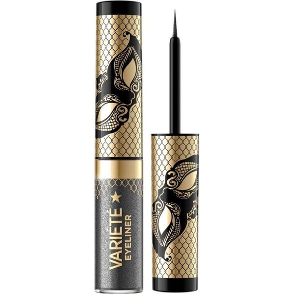 XXXX__Eveline Cosmetics (Eveline) Variete kolorowy eyeliner w kałamarzu 04 Silver Dust 4ml