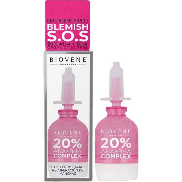 Biovene Biovene Blemish S.O.S serum z kompleksem kwasów AHA+BHA 10ml