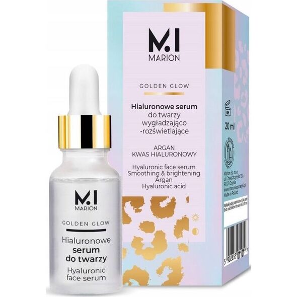 Marion Marion Golden Glow hialuronowe serum do twarzy wygładzająco-rozświetlające 20ml