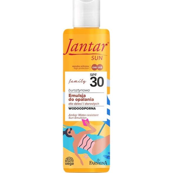 Farmona Jantar Sun bursztynowa wodoodporna emulsja do opalania family SPF30 200ml