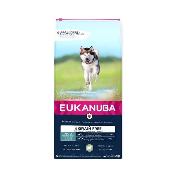 EUKANUBA EUKANUBA dorosły duża rasa bez zbóż jagnięcina - sucha karma dla psa - 12 kg