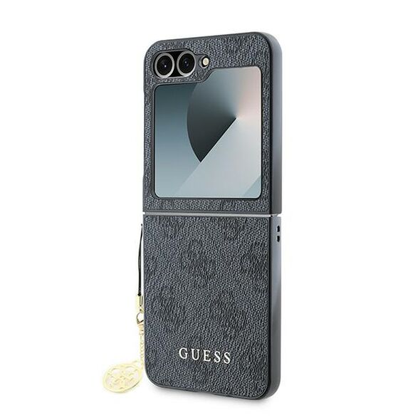 Guess case for Samsung Galaxy Z Flip6 GUE003748 black 4G Charm 3666339322090