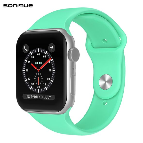 Λουράκι Σιλικόνης Soft Band Sonique για Apple Watch (38/40/41MM) Βεραμάν 5201101868635