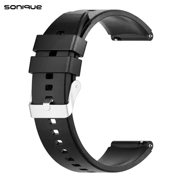 Λουράκι Σιλικόνης Smooth Band Sonique 20mm για Huawei Watch GT3 42mm/GT3Pro 43mm/GT2 42mm Μαύρο 5201101871765