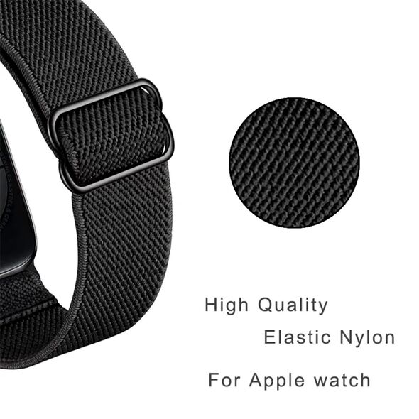 Λουράκι Elastic Nylon Loop Sport Band Sonique για Apple Watch (42/44/45/49MM) Μπλε Σκούρο 5201101924133