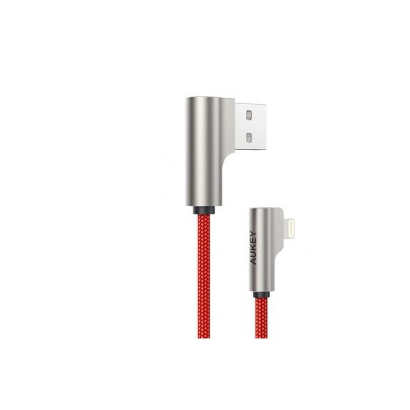 Kabel USB Aukey USB-A - Lightning 1 m Czerwony (CB-AL04 Red OEM)