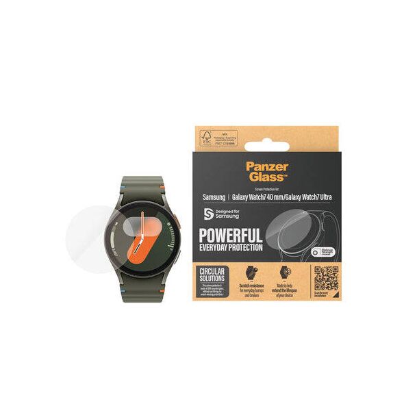 Tempered Glass SAMSUNG GALAXY WATCH 7 (40MM) / ULTRA (47MM) PanzerGlass Screen Protection 5715685001543