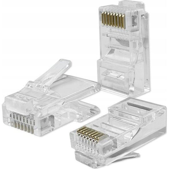 Qoltec Wtyk QOLTEC złącze modularne RJ45 | CAT5e | UTP | Pozłacane styki | 10 sztuk