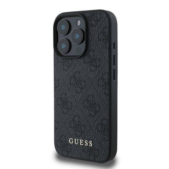 Original Case IPHONE 16 PRO Guess Hardcase 4G Classic (GUHCP16LG4GFGR) black 3666339346065