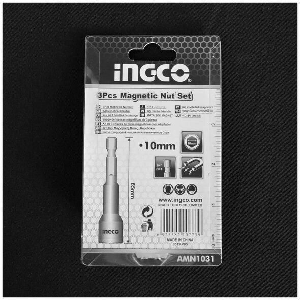 Ingco Καρυδάκια 1/4" Μαγνητικά 8mm 3 Τεμ. Amn0831 6925582120080 έως 12 Άτοκες Δόσεις